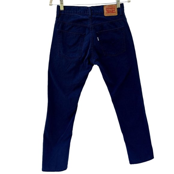 LEVI’S 511 Mens Jeans Size 28 X 28 16 Regular Blue Straight Leg Soft 100% Cotton - Picture 2 of 11